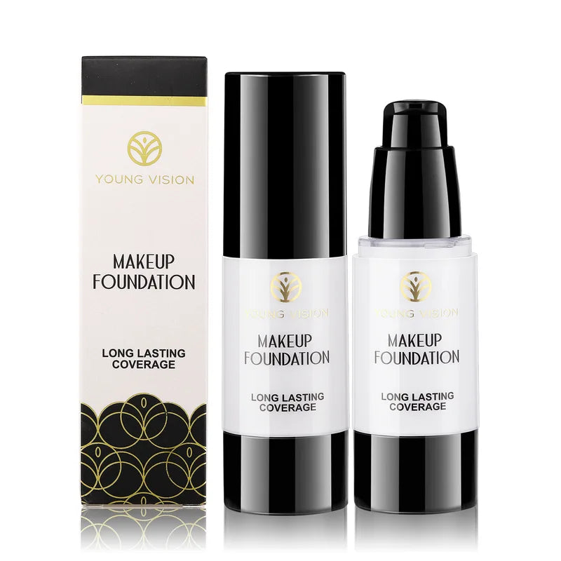 Full Coverage Liquid Foundation Concealer Base Makeup - Multiple Colors