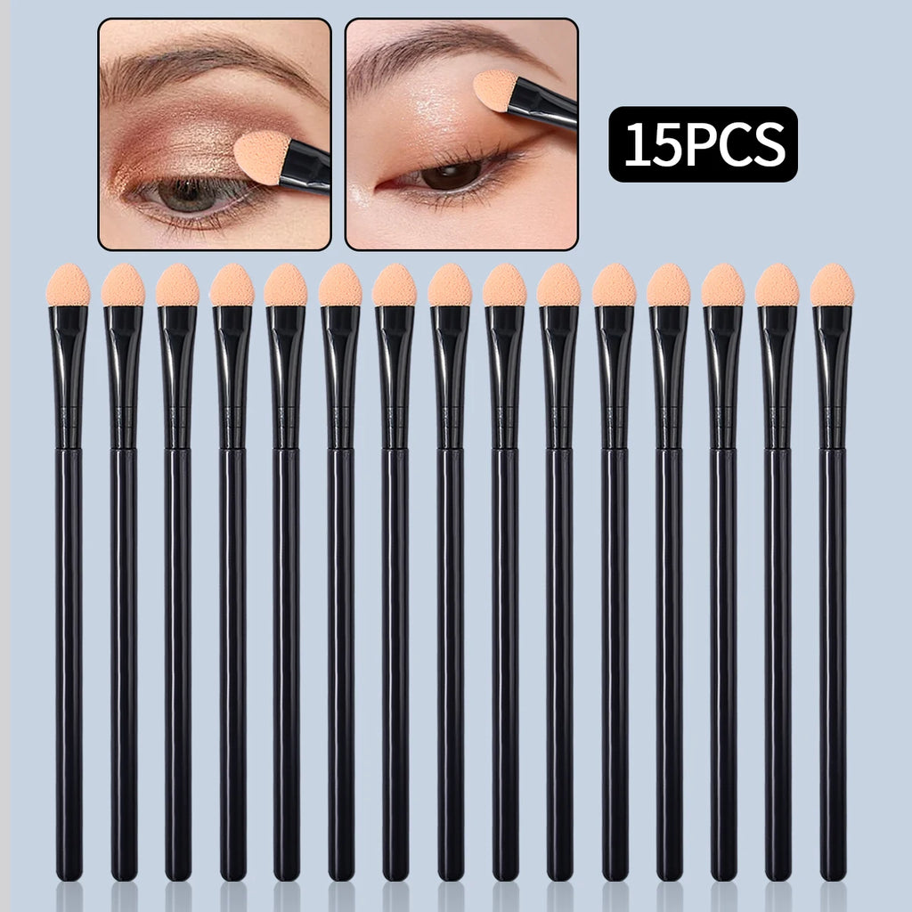 6/10/15PCS Soft Makeup Sponge Eyeshadow Brush Set Double-Sided Blenders
