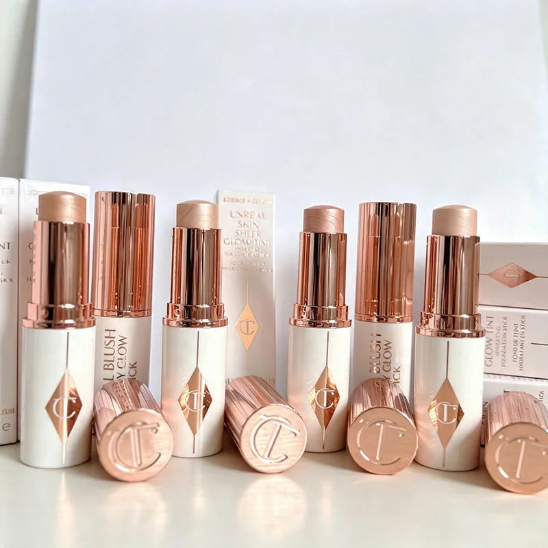 Long-Lasting Face Makeup Set with Foundation, Contour, Highlighter & Blush