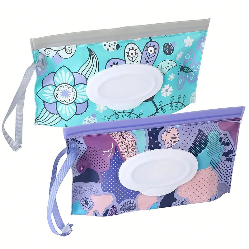 Portable Baby Wipe Dispenser Box Refillable Waterproof Travel Wipes Container