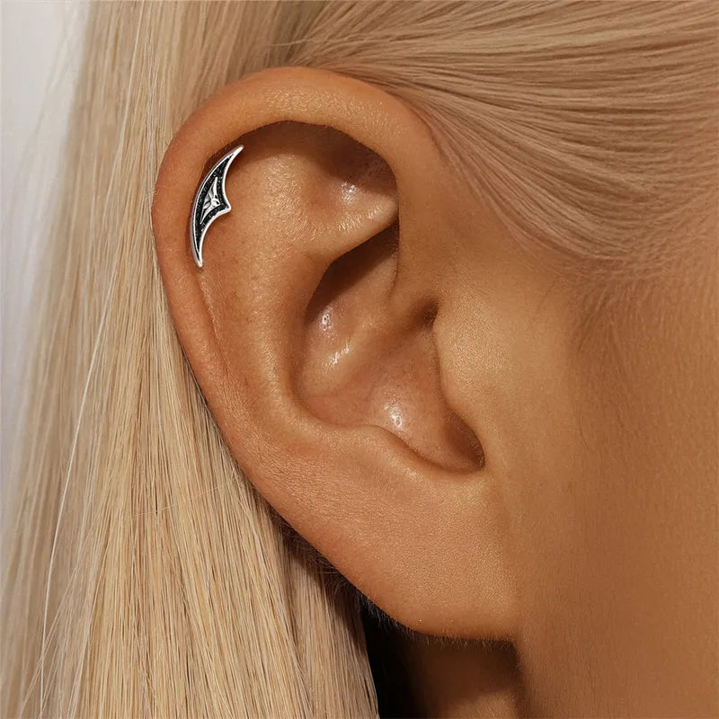Sterling Silver Lotus Earrings with 18K Gold Plating for Women - Minimalist Jewelry