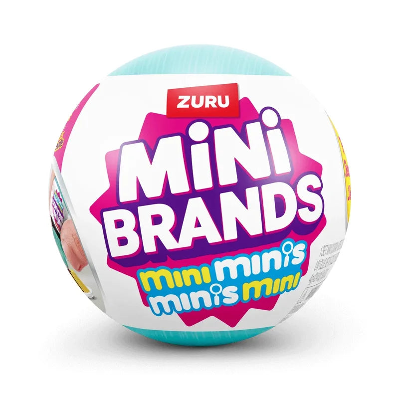 Mini Brands Surprise Ball Miniature Collectible Toys Set - 5 Caps