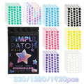 Rainbow Star Acne Patches Set - Hydrocolloid Invisible Pimples Cover, Multi-Size, Gentle & Travel Ready