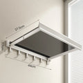 Foldable Magnetic Wall-Mounted Bathroom Storage Rack for Towels and Clothes