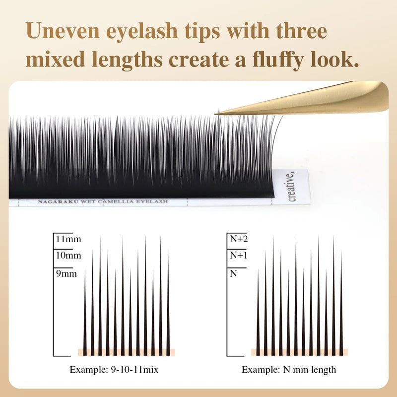 Eyelash Extension Fans Soft Volume Fans False Lash Fans Natural Spike Fans