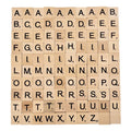 Wooden Letter Tiles Set - Educational Alphabet & Number Blocks 18x20mm