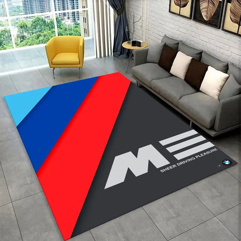 Racing Car Non-Slip Area Rugs for Living Room & Bedroom - Soft Floor Mat
