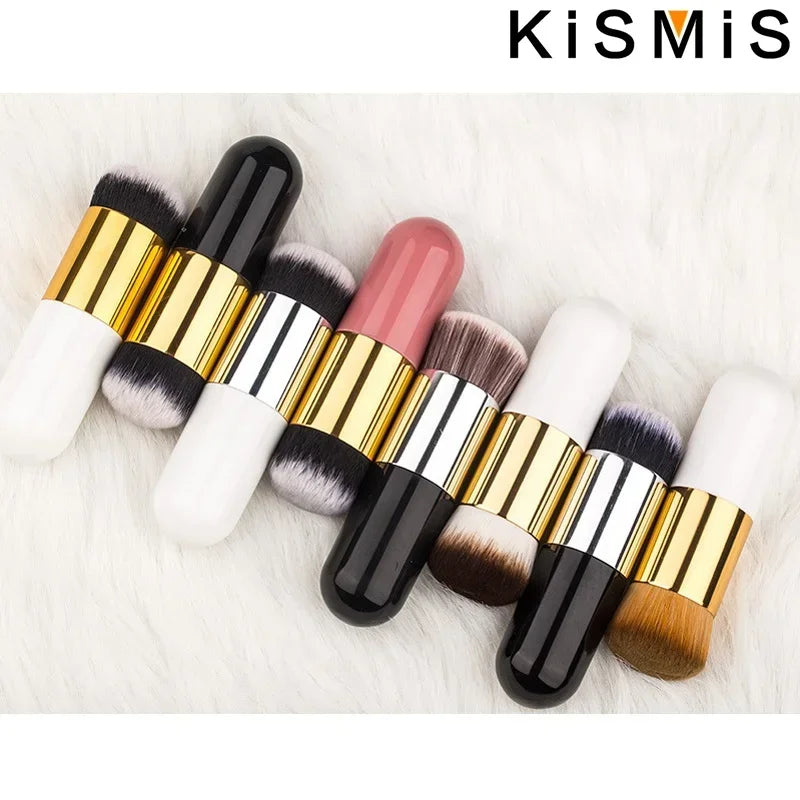Flat Face Makeup Brush Set for Foundation Blush Contour - Flawless Application