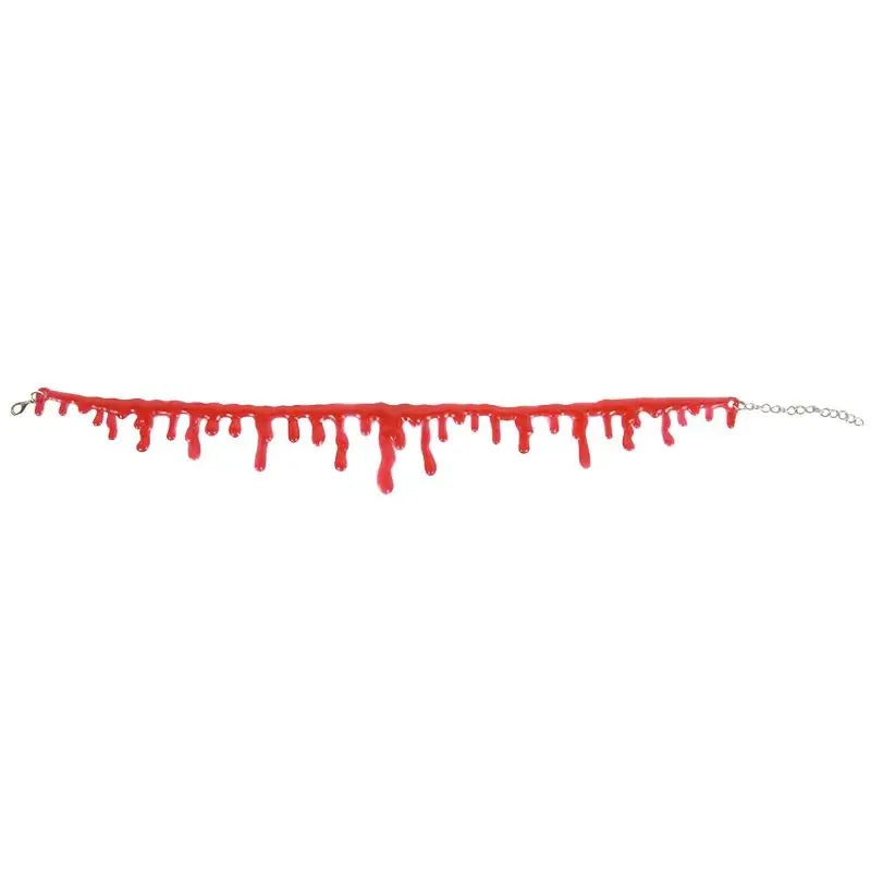 Halloween Blood Necklace Horror Vampire Dark Blood Bleeding Pendant