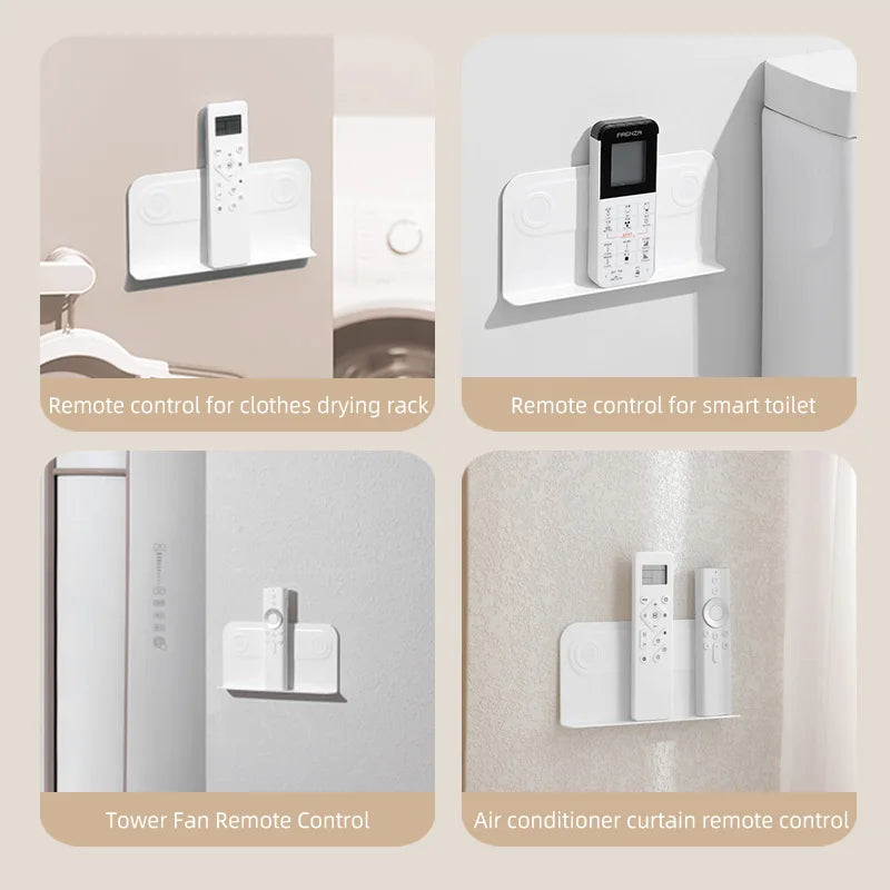 Magnetic Wall-Mounted Remote Control Storage Organizer No Drilling