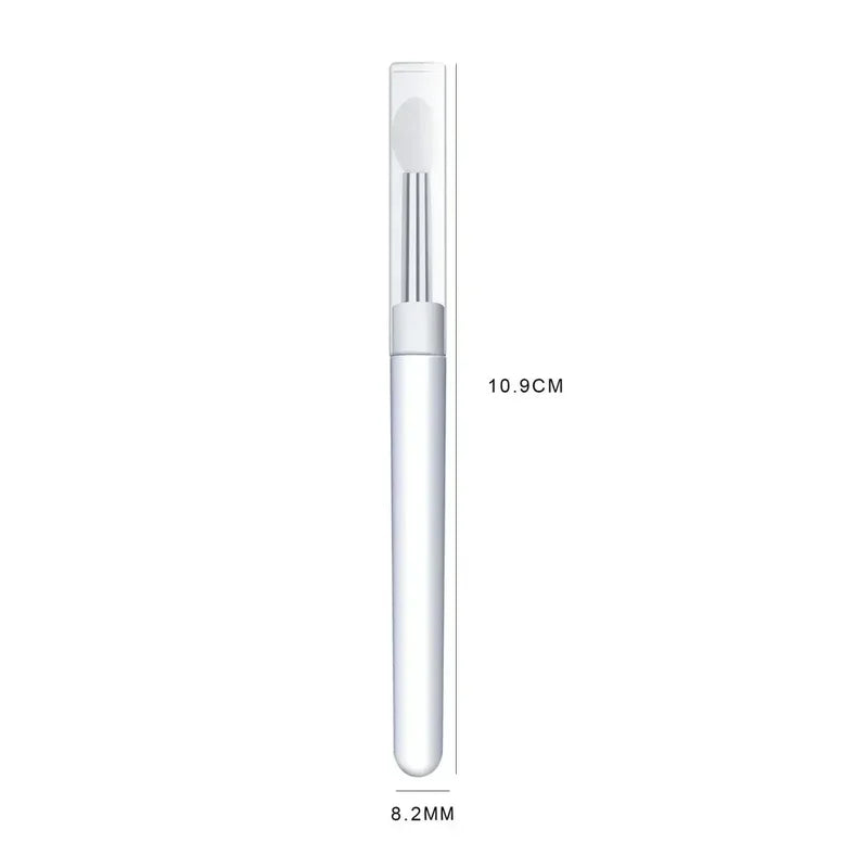 Reusable Nail Art Silicone Brush for Powder Pigment and Mirror Effects