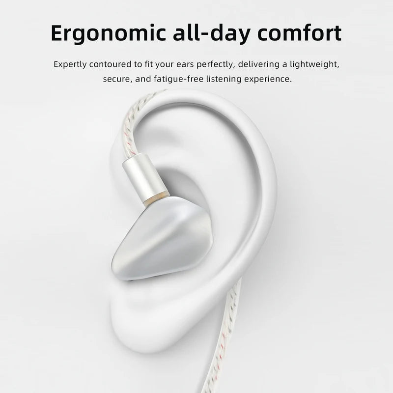 High-Fidelity In-Ear Monitors with Titanium Diaphragm & Dual-Magnet Driver