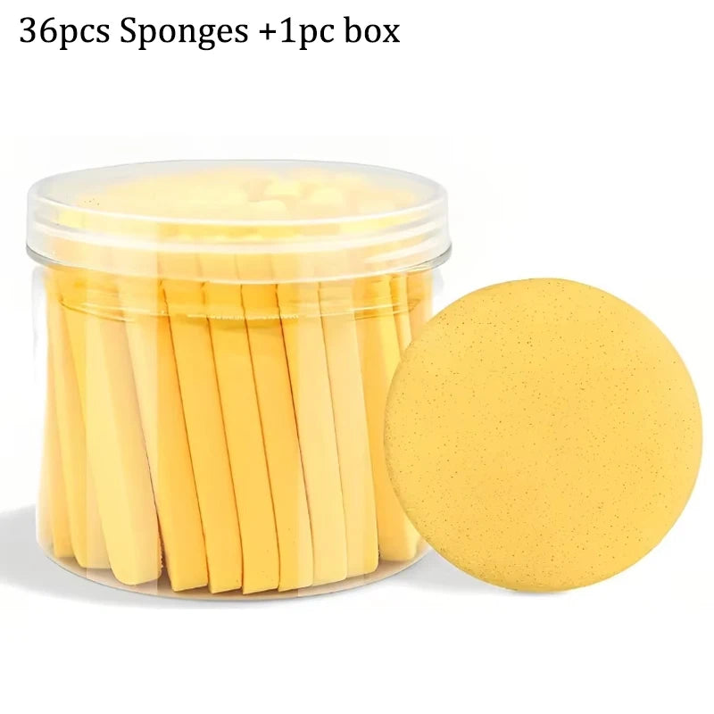 Face Wash Puff with Storage Box - Facial Cleansing Sponge for Makeup Removal