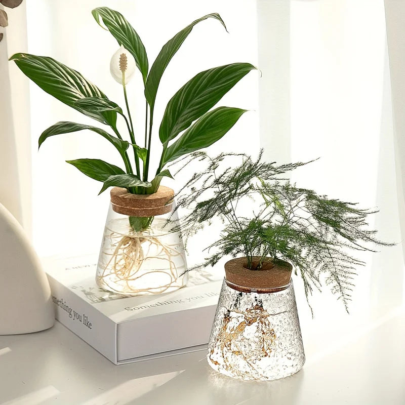 Glass Flowerpot Breeding Station Vase Rack - Desktop Hydroponic Plant Support