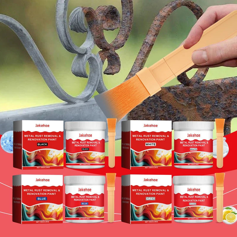 Water-Based Metal Anti-Rust Paint - Waterproof, Rust-Proof Primer for Metal Surfaces