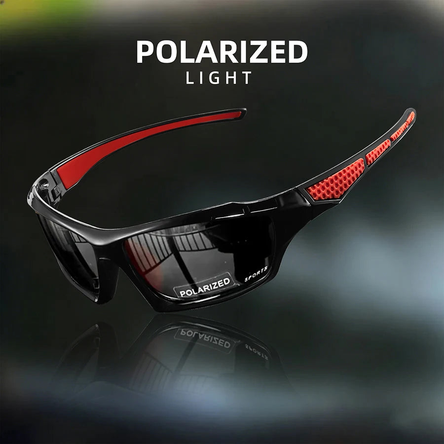 Polarized UV400 Sports Sunglasses Men Women Round Frame Metal Eyewear