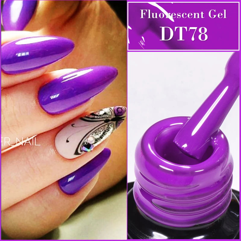 Fluorescent Neon Gel Nail Polish 7ml UV/LED Long Lasting Manicure Color