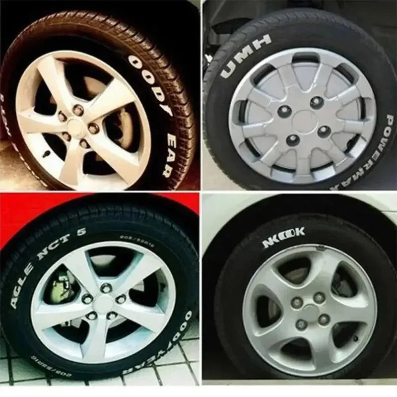 Waterproof Oil-Based Paint Pen Set - Quick Dry & Permanent Markers for Car Tyres