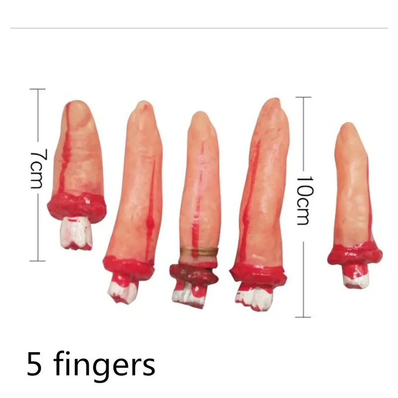 Halloween Bloody Hand Prop - Realistically Sized Scary Yard Decor for Haunted House