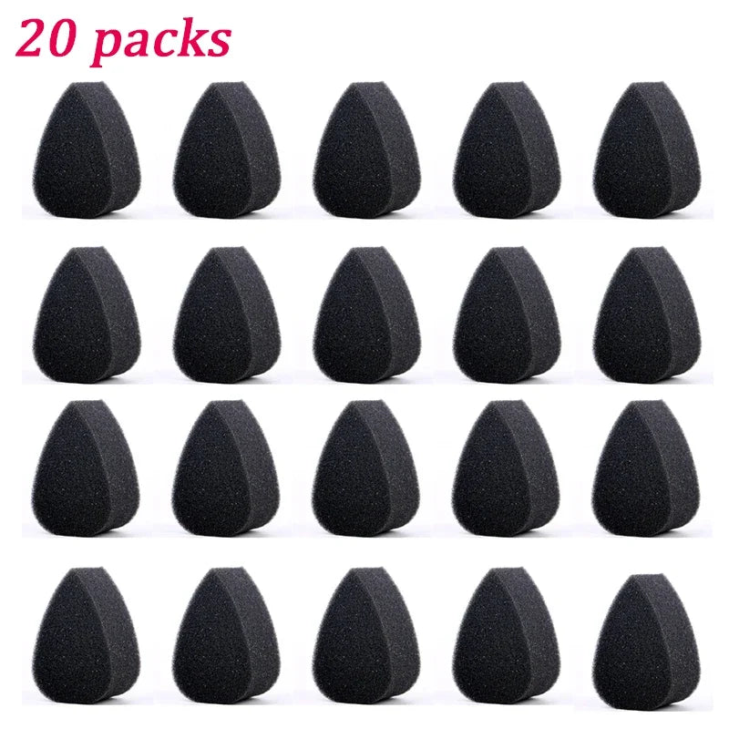 Facial Painting & Makeup Sponge Block - Water Droplet Semi-Circular Design, Multi-Color