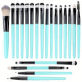 20-Piece Makeup Brush Set with Sponge Kit - Eyeshadow, Eyeliner, Foundation & Blush Brushes
