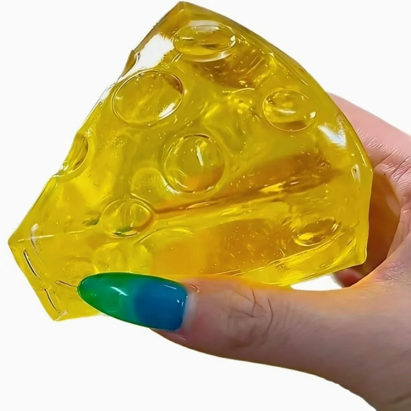 Super Soft Squeeze Toy for Stress Relief - Mochi Cheese Sensory Fidget