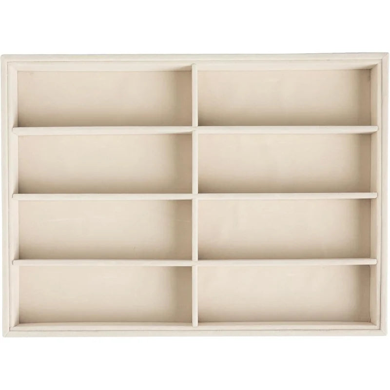 Multi-Compartment Jewelry Organizer Tray for Glasses, Watches & Accessories