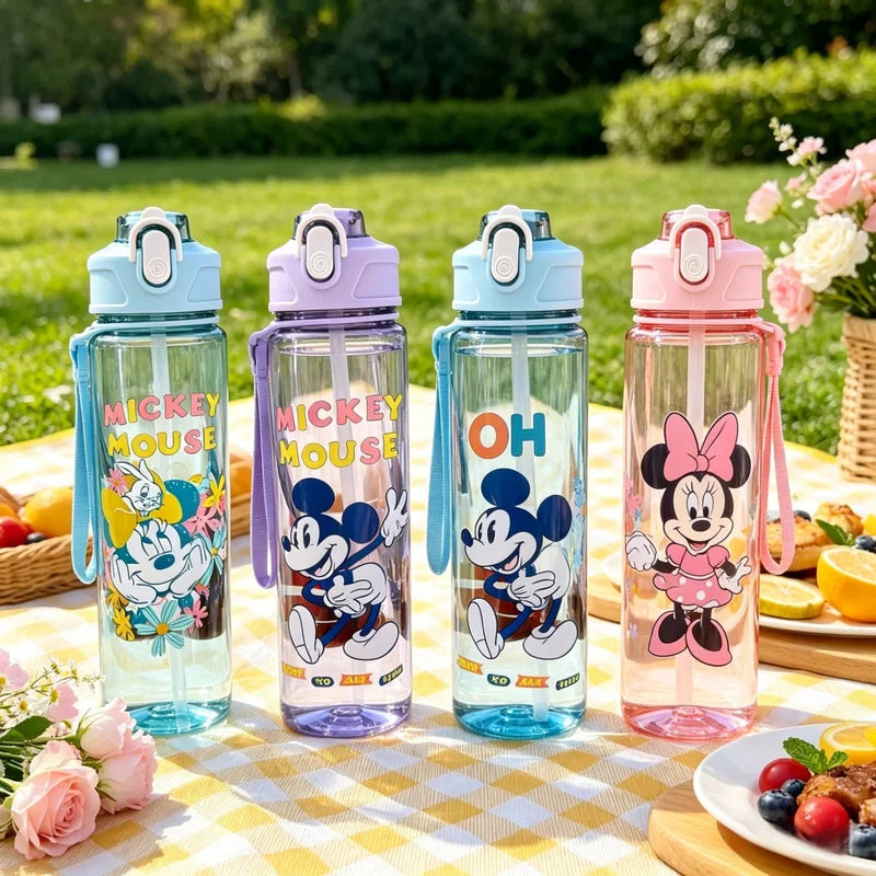 Large Capacity Kids Water Bottle with Leakproof Seal & Straw - Multiple Colors