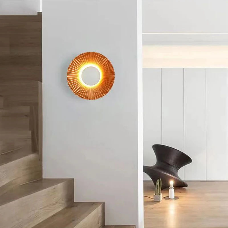 Modern Aluminum Wall Light - LED Disc Shaped Wall Sconce for Living Room & Bedroom
