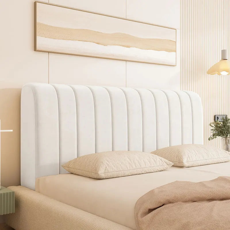 Velvet Bed Headboard Cover Soft Thickened Protective Bedspread