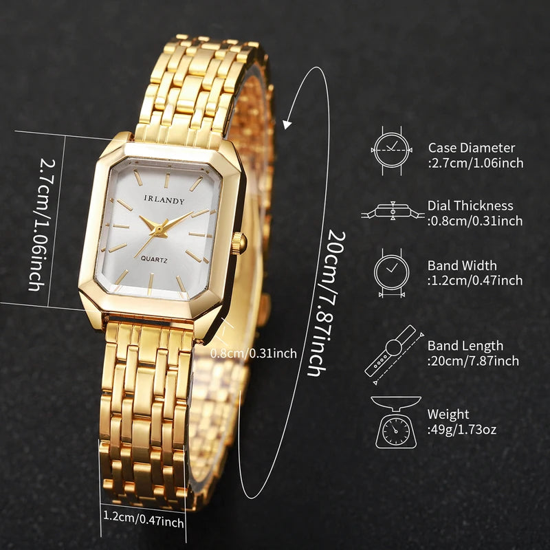 Women Quartz Wristwatch Casual Fashion Ladies Watch with Alloy Case