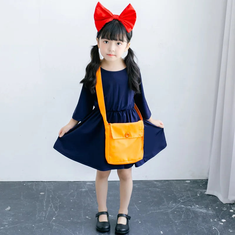 Kids Halloween Costumes for Boys and Girls - Witch & Kiki Costume Set