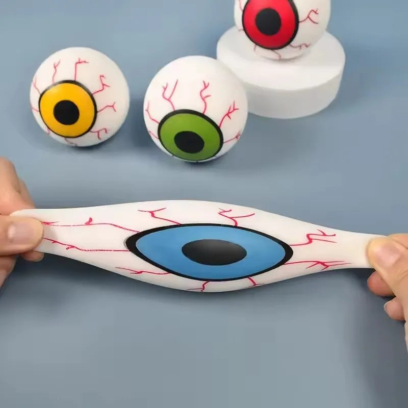 Halloween Horror Eyeball Squishy Stress Balls - Novelty Fidget Toys, Party Favors