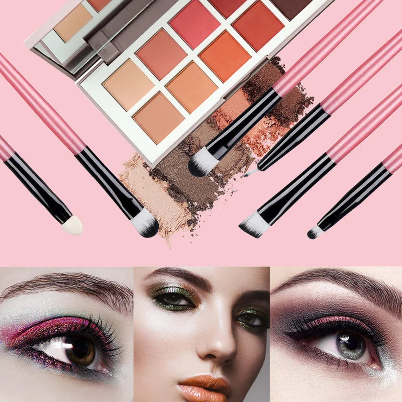 20-Piece Makeup Brush Set with Eyeliner and Eyebrow Brushes - Soft Bristles, Portable Cosmetic Tools