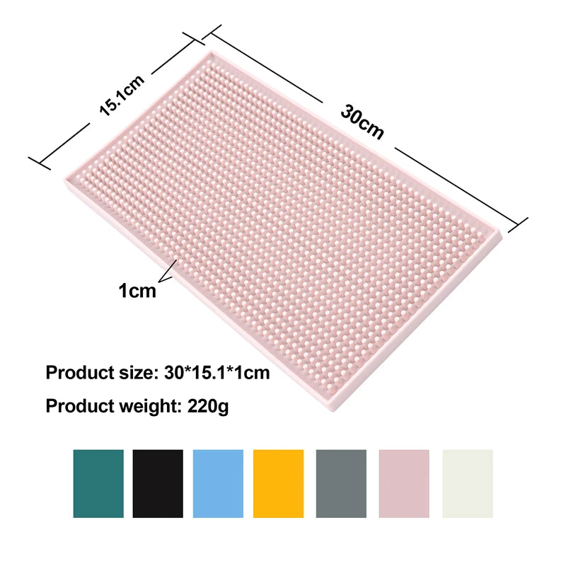 Heavy Duty Silicone Bar Mat for Spill Containment - Dishwasher Safe, Perfect for Bars and Restaurants