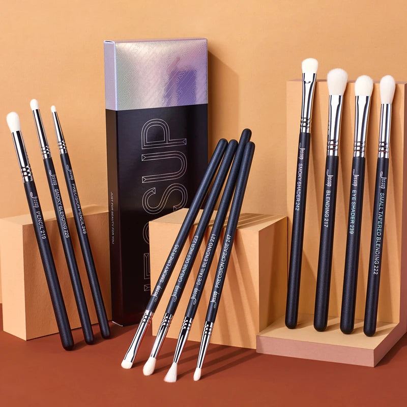 Jessup Eyeshadow Brush Set - Professional Synthetic Makeup Brushes for Eye Makeup, 11 Pcs
