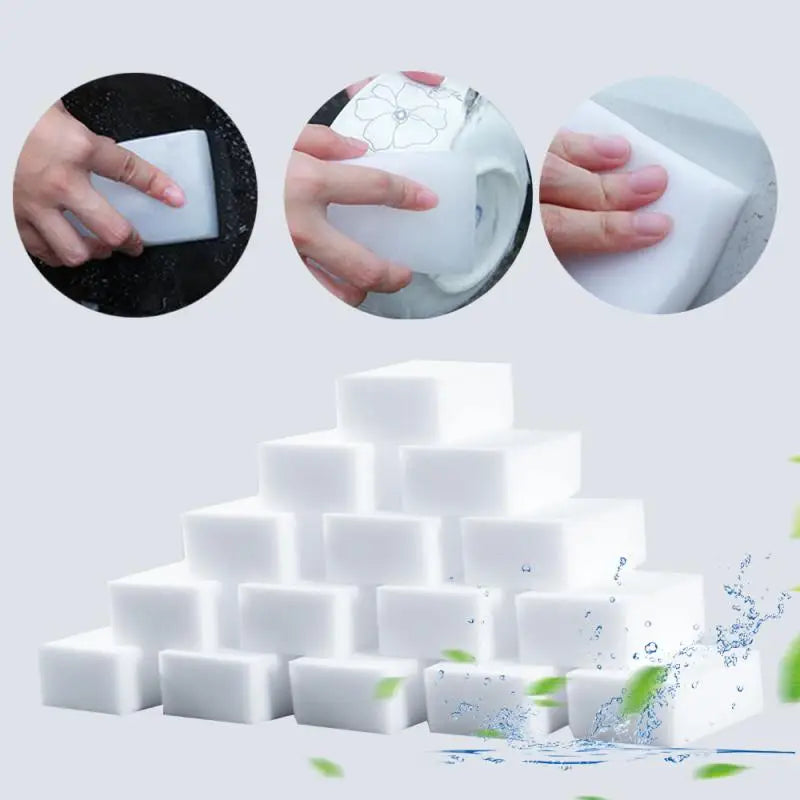 Multi-functional Melamine Cleaning Sponge Eraser 100pcs - Kitchen & Bathroom