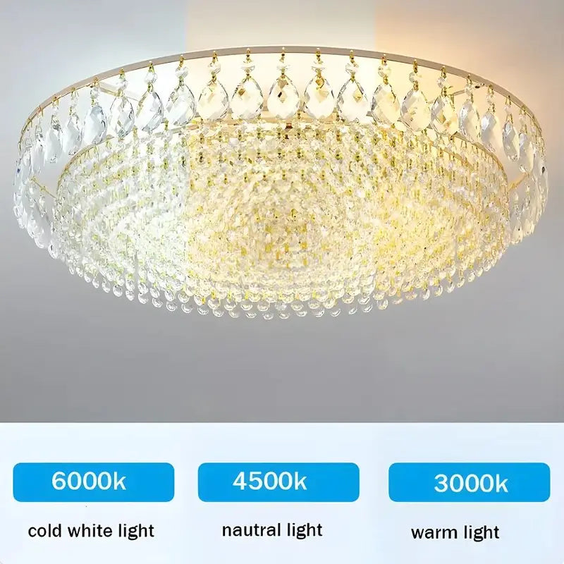 Modern Crystal Pendant Light - Luxury Chandelier for Living Room & Home Decor