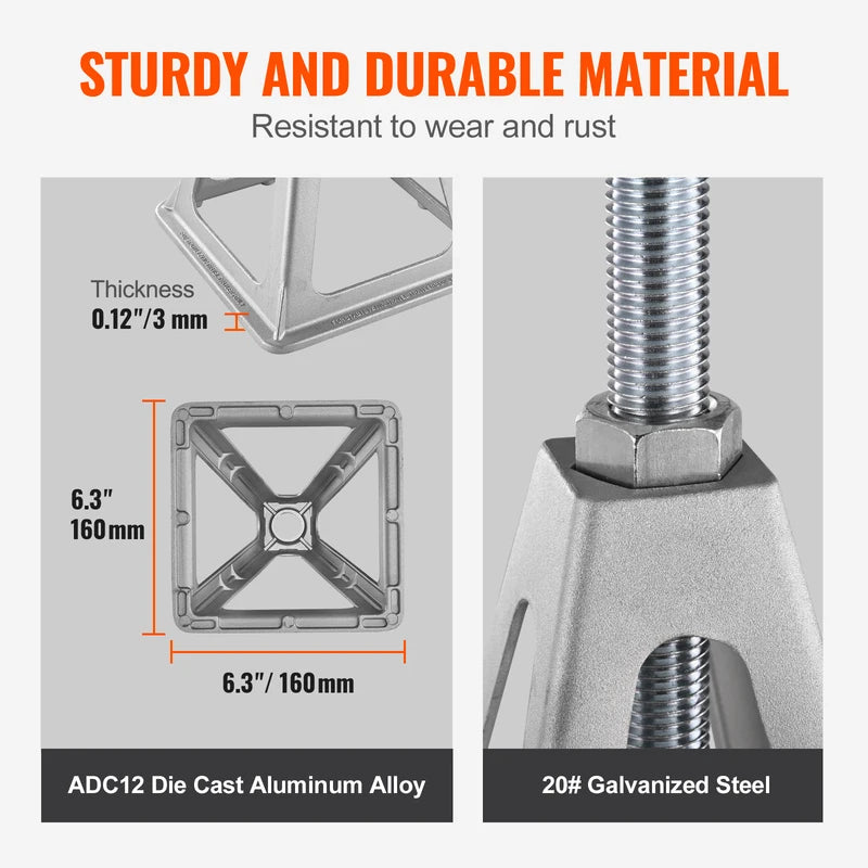 RV Stabilizer Jacks 4 Pack Aluminum Leveling Stack Jack Up to 6000 lbs