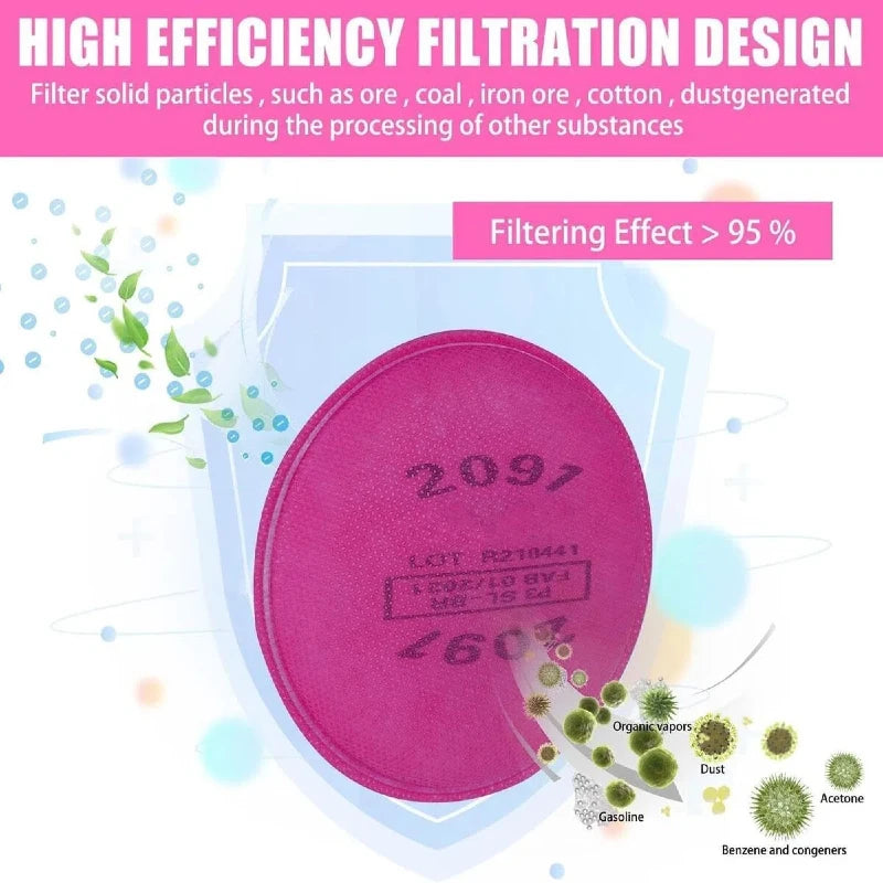 Dust & Organic Vapor Protection Sponge for 6200, 6800, 7502, 6300 Masks