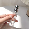 Glass Perfume Spray Bottle 10ml with Aluminum Press Spray Head - Empty Dispenser