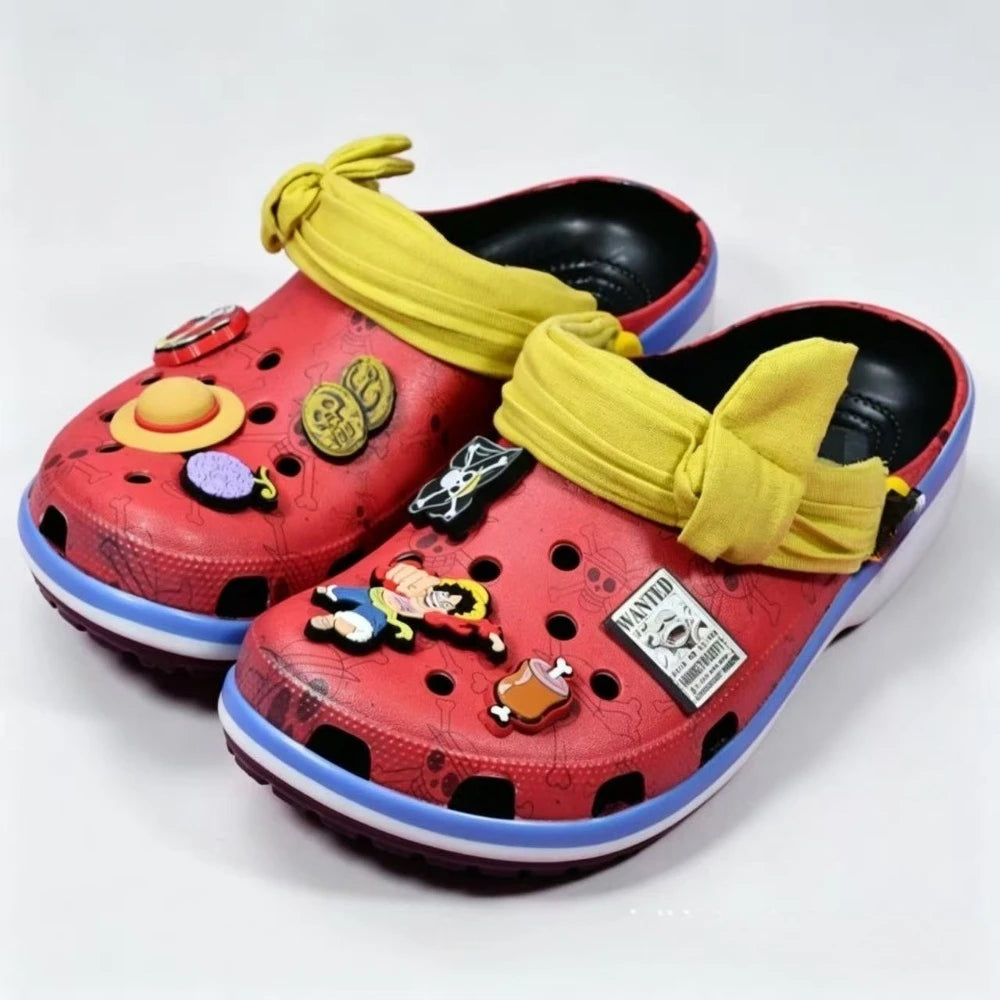 Anime Cartoon Outdoor Slippers for Men Women Non-Slip Beach & Travel Shoes
