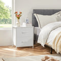 Multi-Function Fabric Drawers Nightstand and Storage Cabinet for Living Room and Bedroom