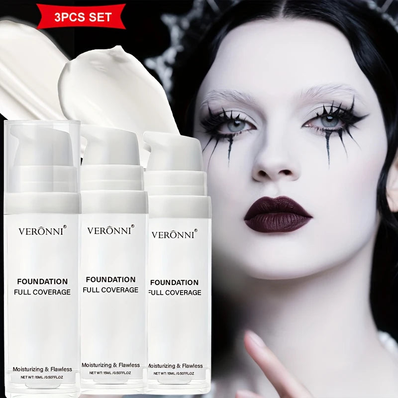 Matte White Liquid Foundation Makeup Stick - Buildable, Waterproof & Long-Lasting