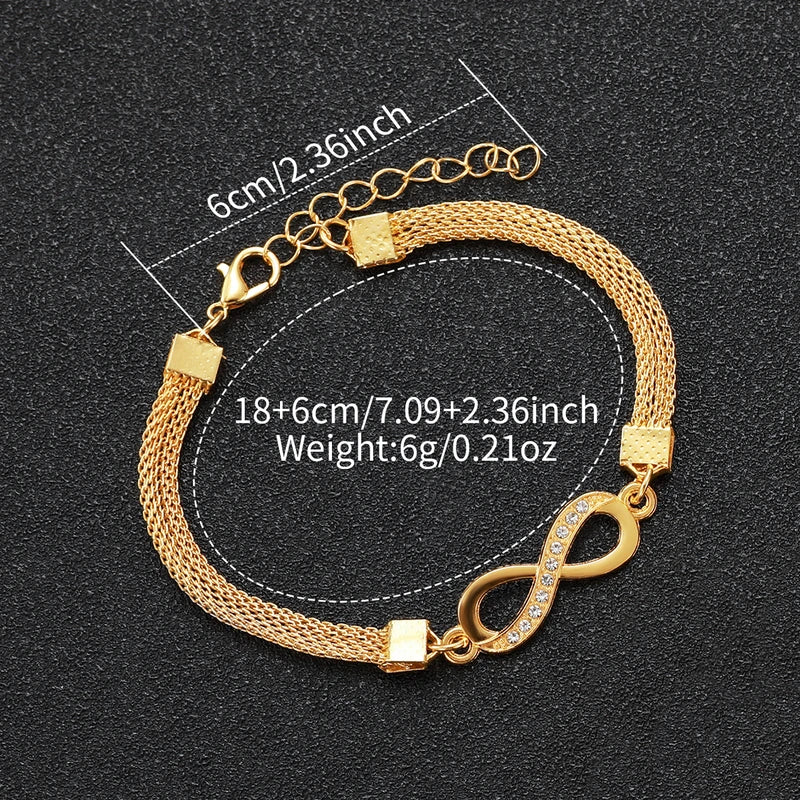 Luxury Women’s Diamond Quartz Wristwatch & Bracelet Set - Fashion Accessories