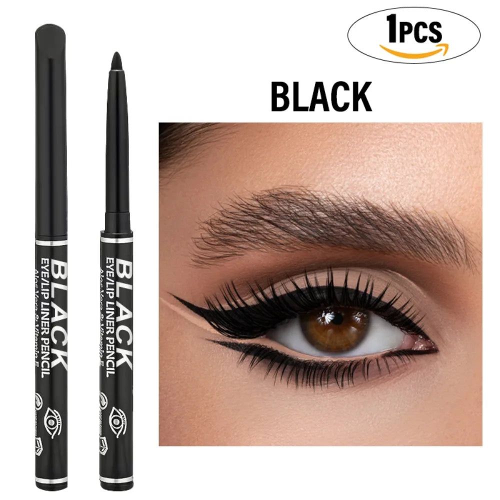 Waterproof Gel Eyeliner Pencil - Long-Lasting, Smudge-Proof, Multi-Use Makeup Tool