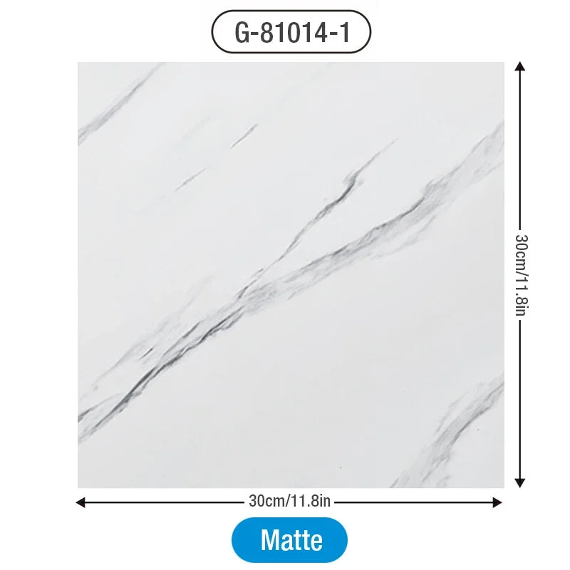 Self-Adhesive Marble Tile Floor Stickers Waterproof Peel & Stick Wall & Floor Decor