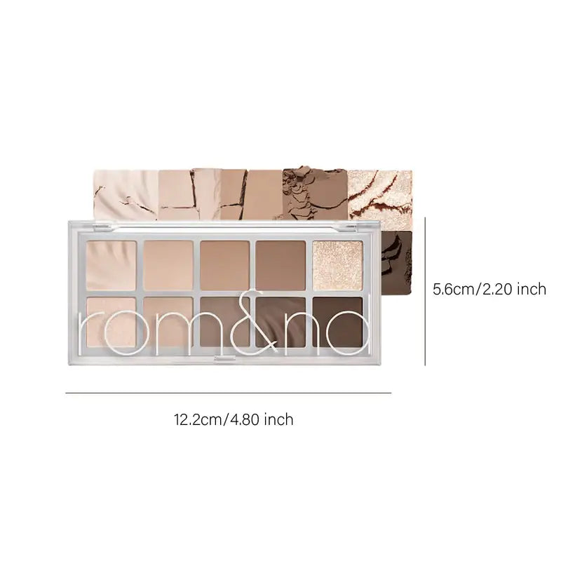 Long-Lasting Eyeshadow Palette with Matte, Shimmer & Glitter Shades - Korean Cosmetic