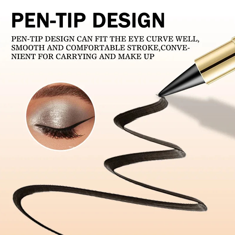 Waterproof Matte Eyeliner Gel - Fast Dry, Smudge Proof, Long Lasting Makeup Pen