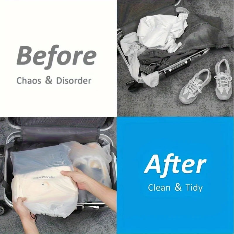 Travel Shoe Storage Set - Portable Transparent Organizer Bags for Easy Packing